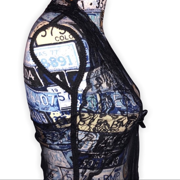 Plunge Neckline Maxi Lace w/ Matching Thong NWT - Picture 2 of 9